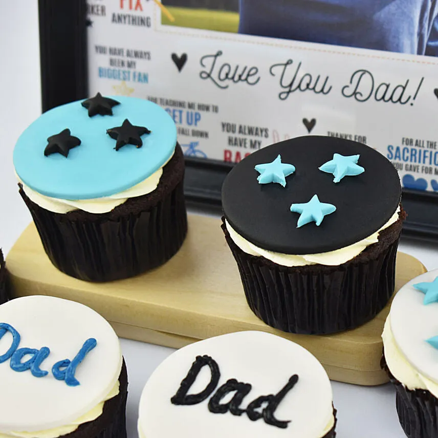 Starry Cupcakes For Dad