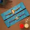 Devotional Kids Rakhi Set And Kaju Katli