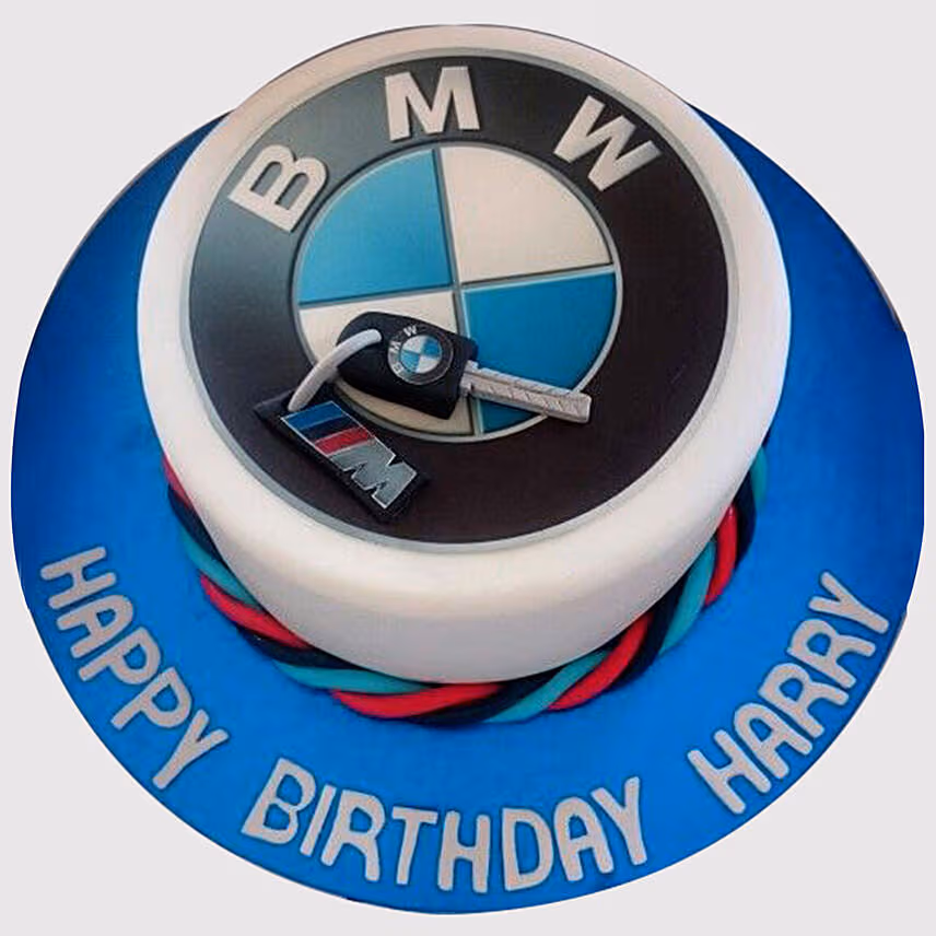 BMW Birthday Butterscotch Cake