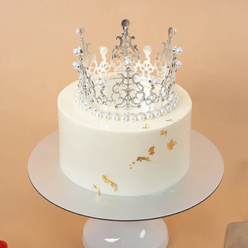 Minimalist Tiara Nutella Cake 8 inch