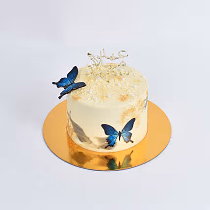 Delightful Choco Flutter Birthday Cake with Butterfly Decor