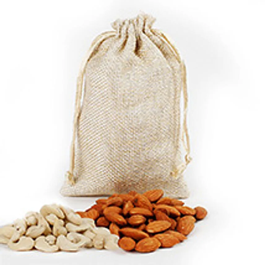 200gm Almond n Cashew in Potli