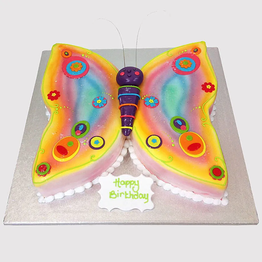 Colouful Butterfly Cake