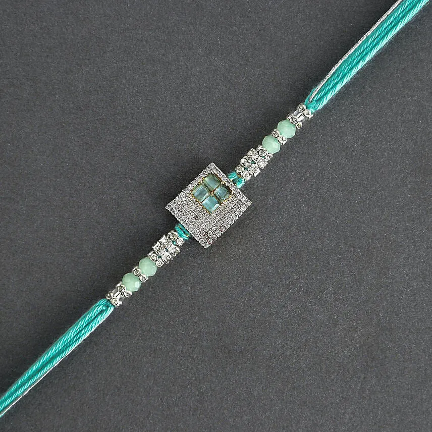 Imperial American Diamond Rakhi N Kaju Roll