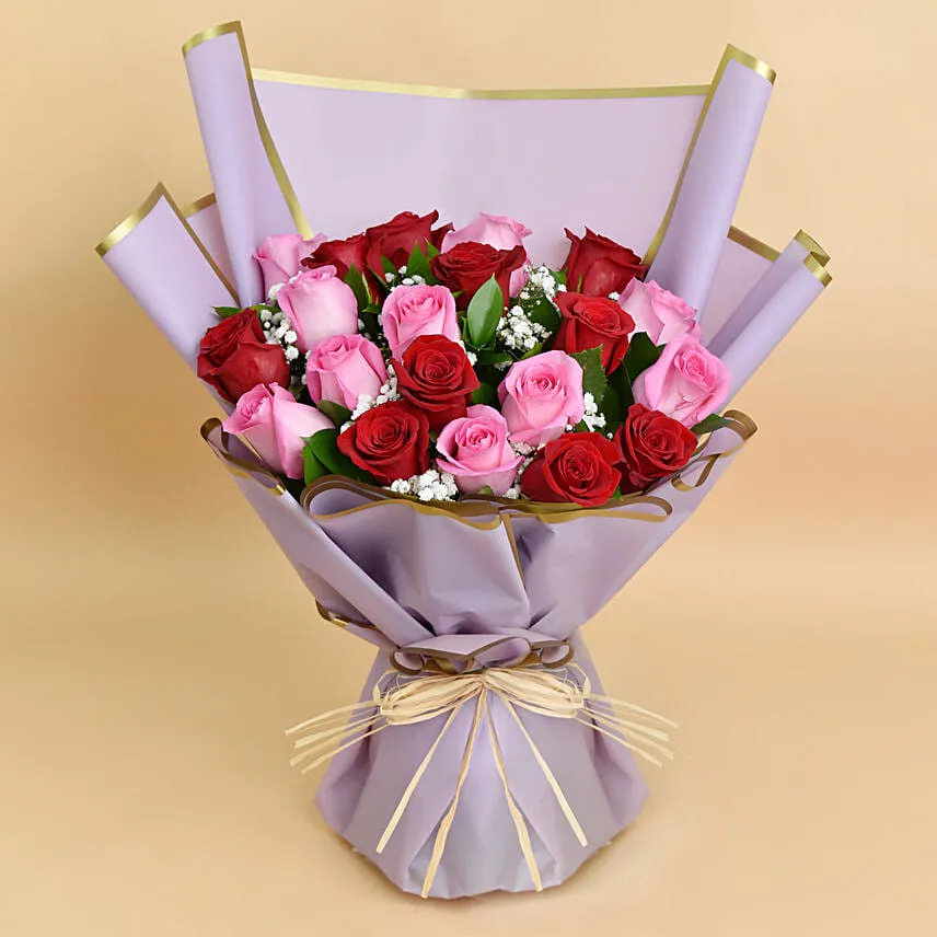 Love Expressions Pink And Red Roses Bouquet