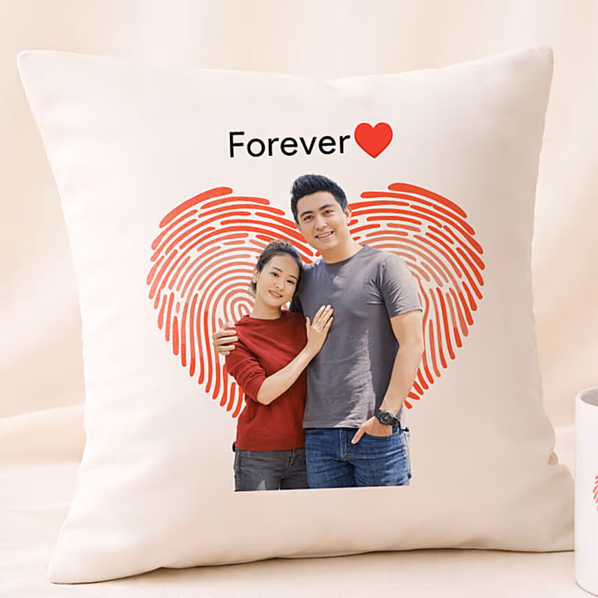 Forever Yours - Personalised Mug n Cushion for Valentines Day