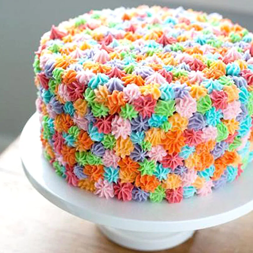 Colourful Stars Vanilla Cake 1 Kg