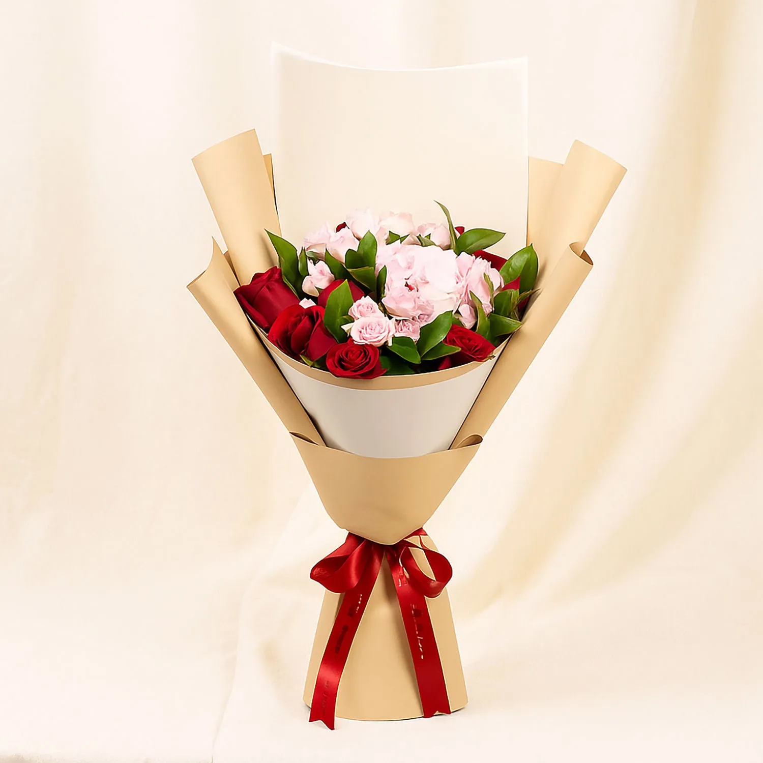 Grad Flowers - Elegant Pink and Red Roses Bouquet