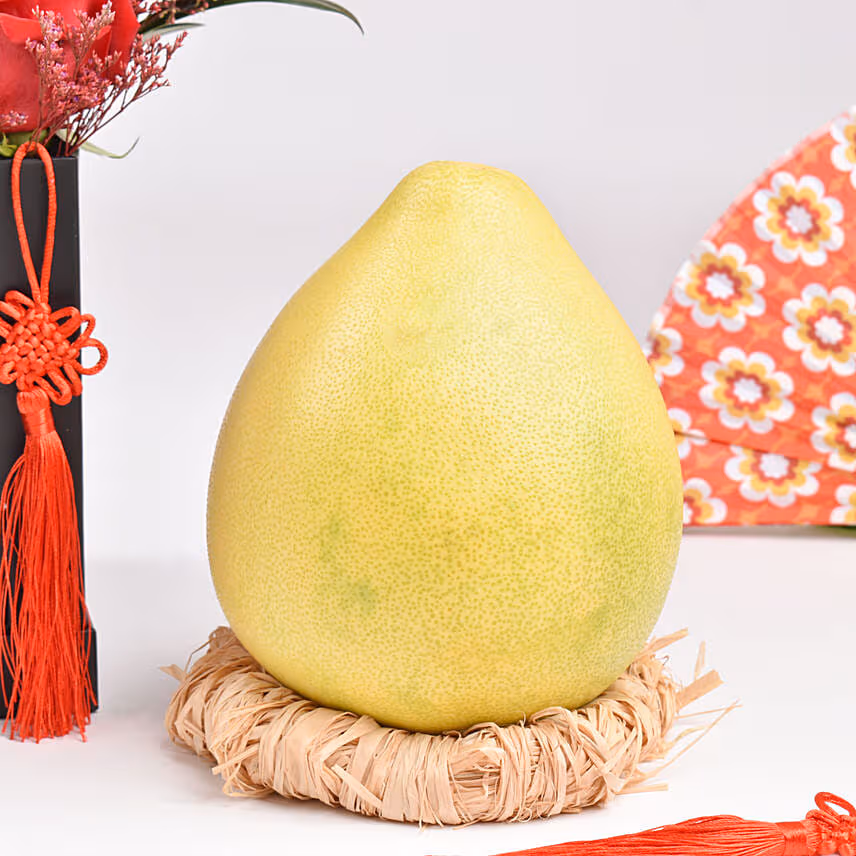 Joyful Mid Autumn Wishes Box with Pomelo