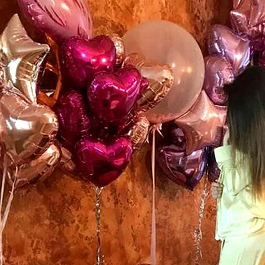 Helium Magic With Baskets Of Flowery Love