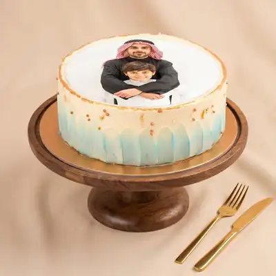 Father's Day Photo Cake - 500 Grams / Chocolate