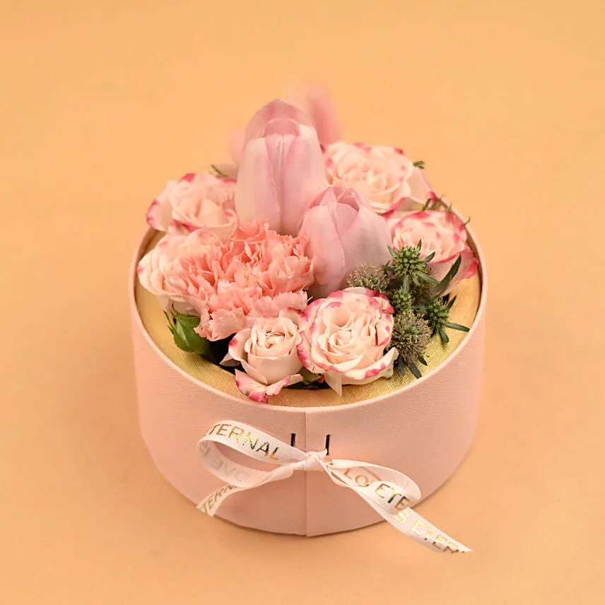 Soothing Flowers Round Box