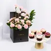 Elegant Pink Carnation and Chocolate Gift Box - Arrangement