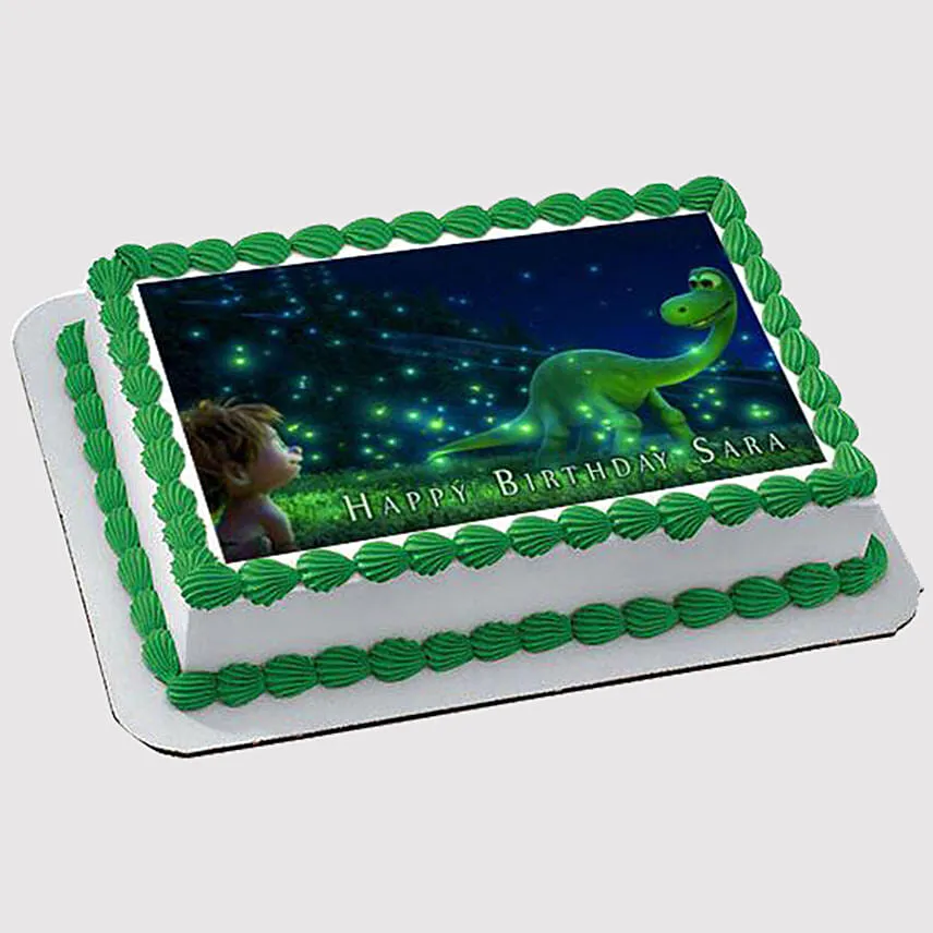 Magical Dinosaur Photo Cake