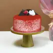 Romantic Blush: Red Roses & Red Velvet Cake Gift Set