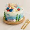 Little Mermaid Design Kids Birthday Cake - 1 Kg / Chocolate