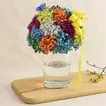 Colourful Baby Breath Cylindrical Vase