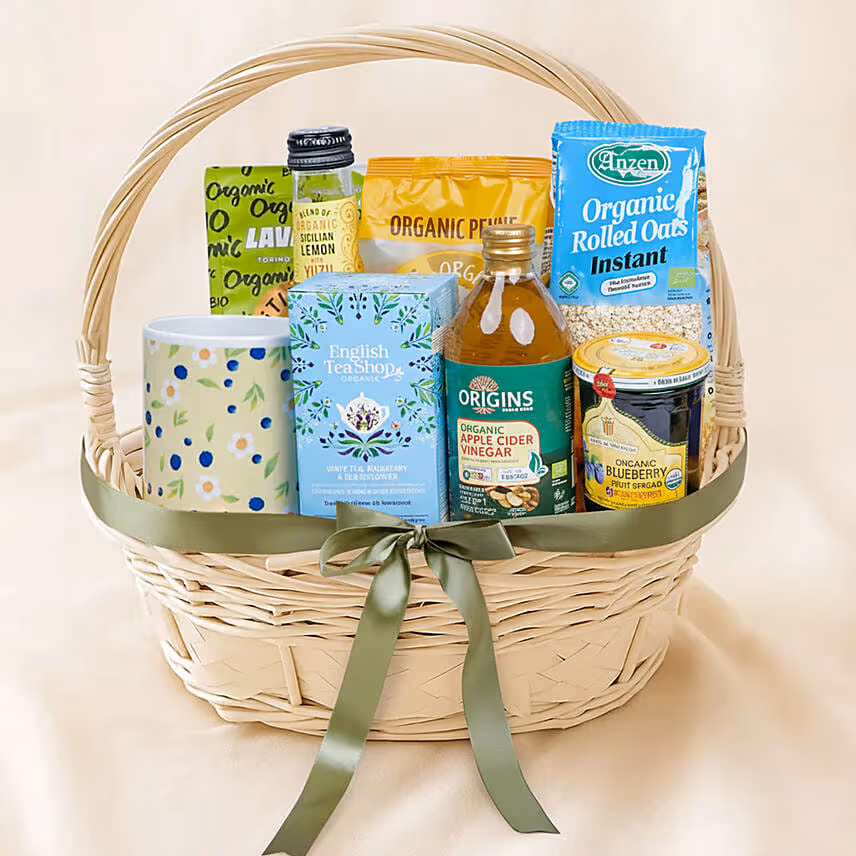 Organic Edibles Gift Basket