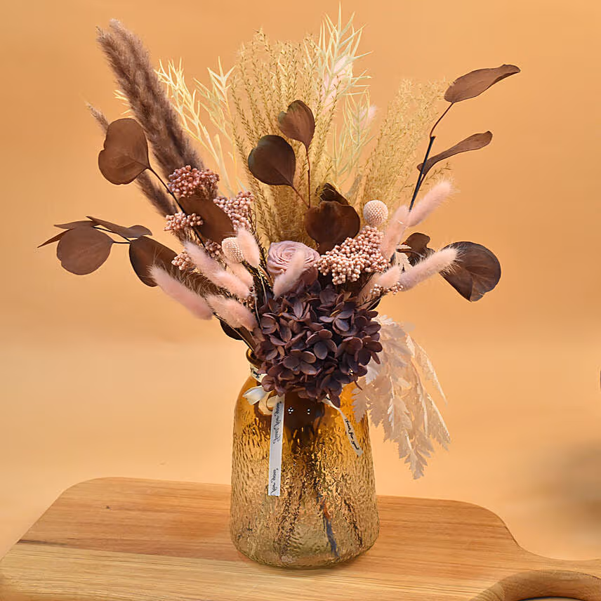 Classic Mixed Flowers Jar Arrangement