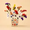 Elegant Father's Day Floral Bouquet in Glass Vase