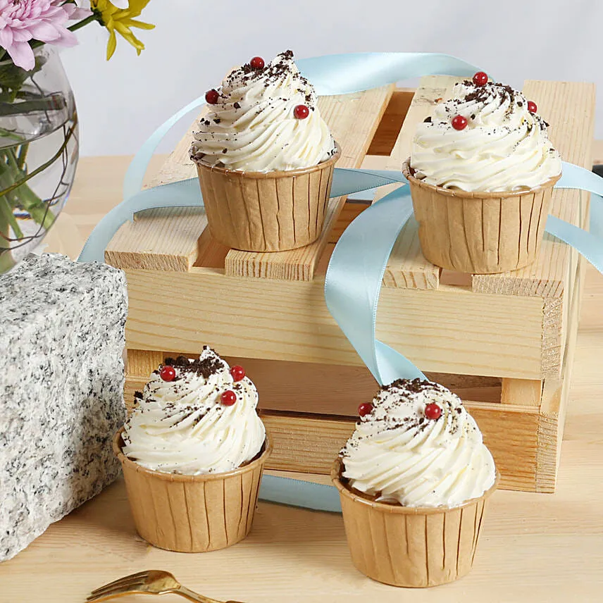 Chrysanthemum Flowers with Cupcakes