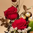 Elegant G-SHOCK Analog-Digital Watch for Women with Roses & Chocolate Gift Set