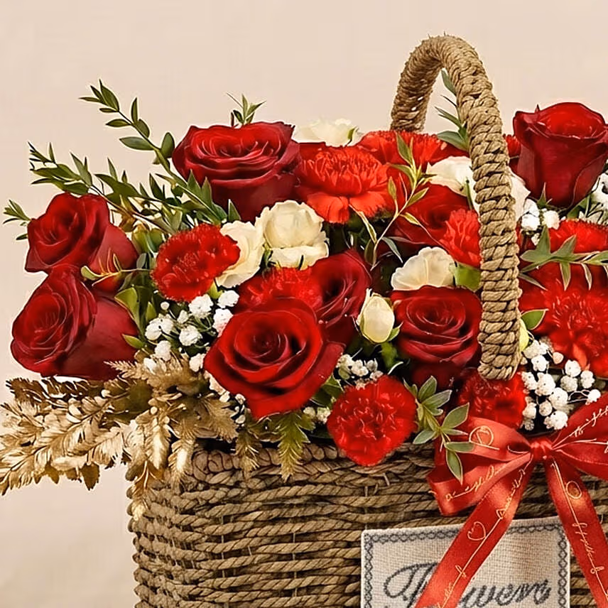 Romantic Rose Basket