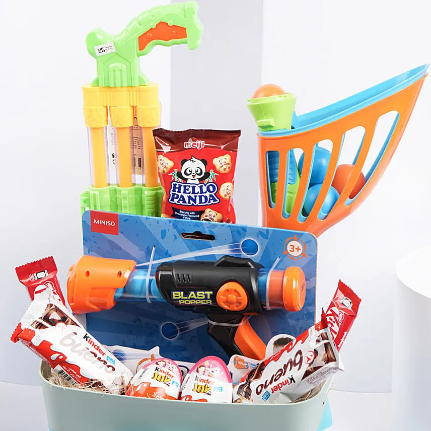 Hello Fun and Treats Basket For kids