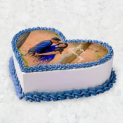 Picture Perfect Chocolate Heart Cake - Celebrate Love with a Personal Touch