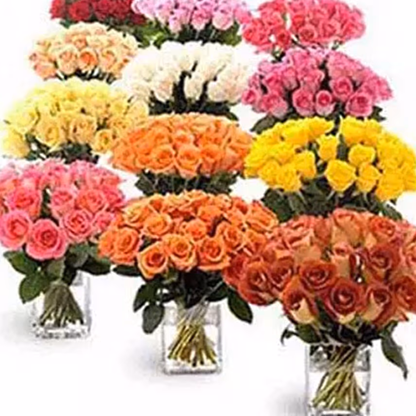 Twelve Bouquets of Roses