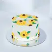 Delightful Sunflower Theme Chocolate Cake - Perfect for Celebrations