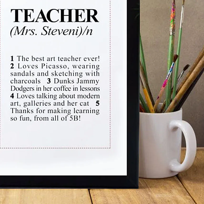 Teacher Praise Photo Frame