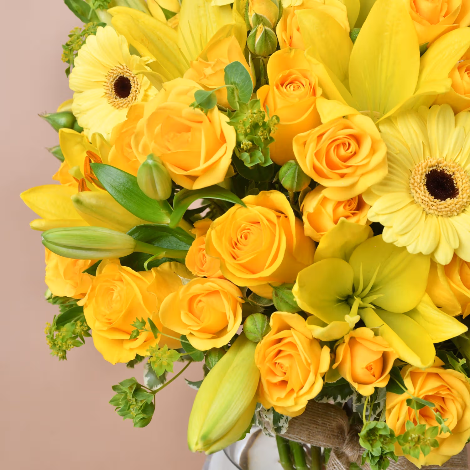 Sunshine Bouquet: Yellow Petal Harmony