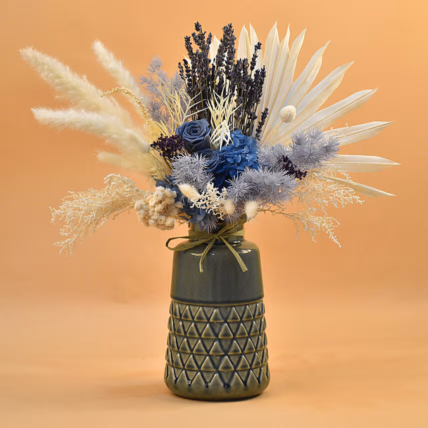 Premium Mixed Preserved Flowers Arrangement
