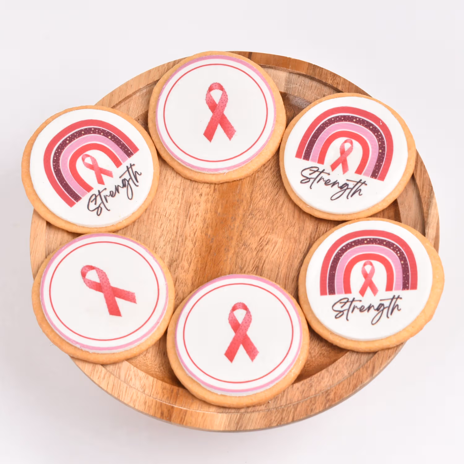 Empowering Pink Ribbon Butter Cookies Gift Box