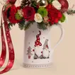 Festive Christmas Floral Arrangement in Decorative Jug
