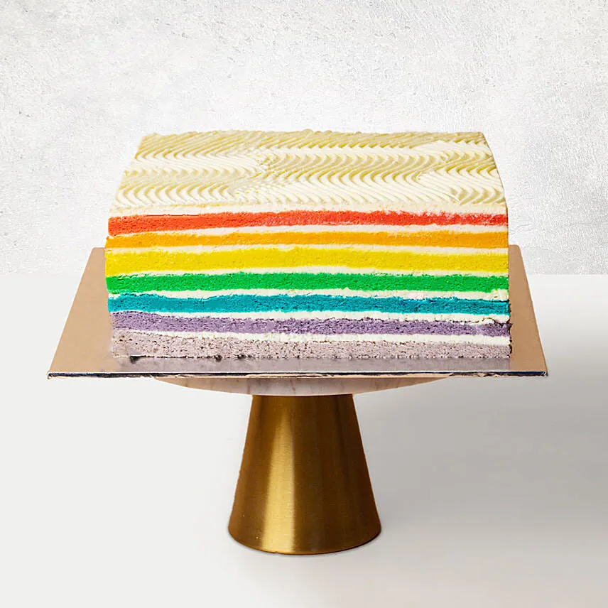 Rainbow Cream Cheese Cake