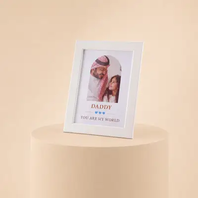 Dad, You Are My World - Personalized Photo Frame Gift