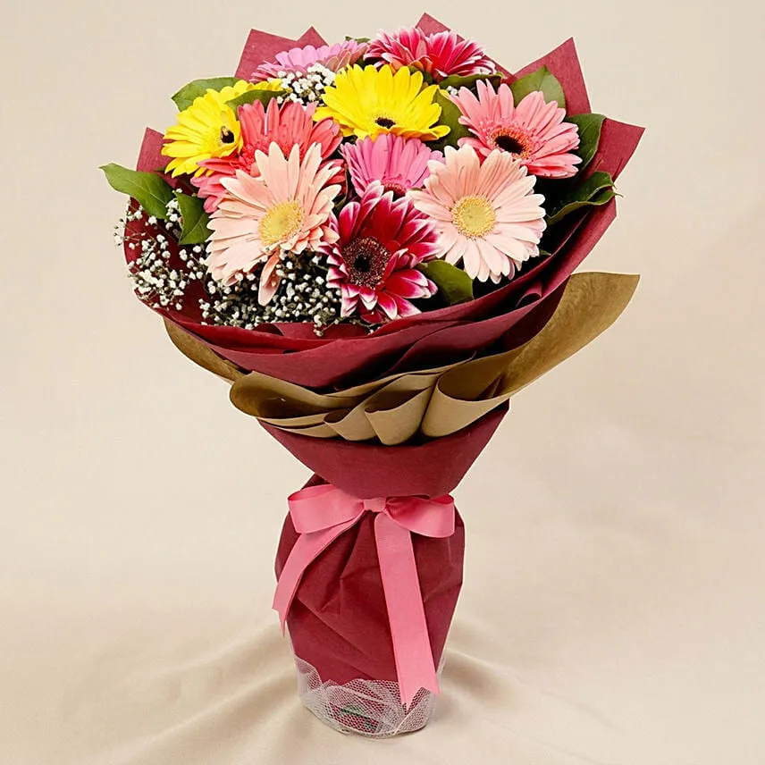 Bunch Of 10 Gerberas
