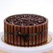Decadent Chocolate 'Have A Break' Cake with KitKat Border