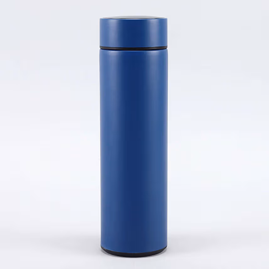 Personalised Blue LED Temperature Bottle