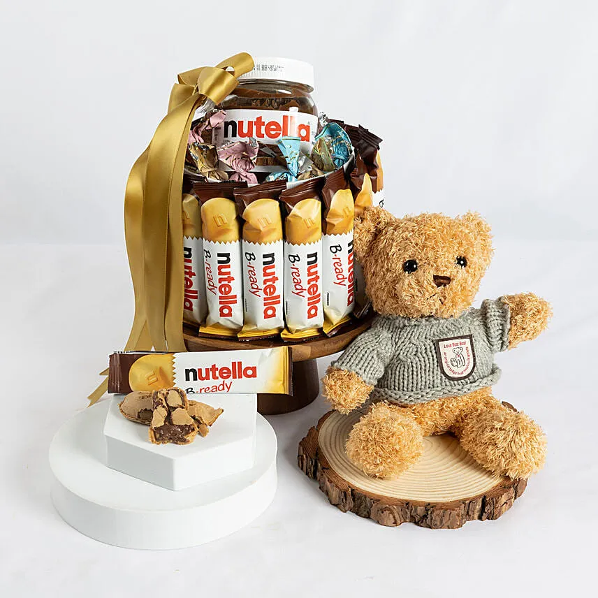 Nutella Joy Arrangement with Teddy