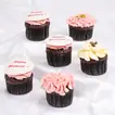 Delightful Birthday Flower Cupcakes - Set of 6 Chocolate Treats