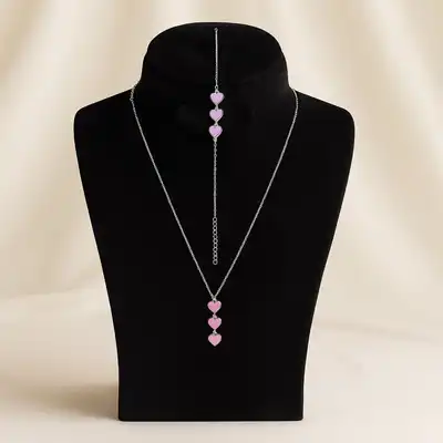 Lavender Dreams Necklace Set - Embrace Elegance and Tranquility