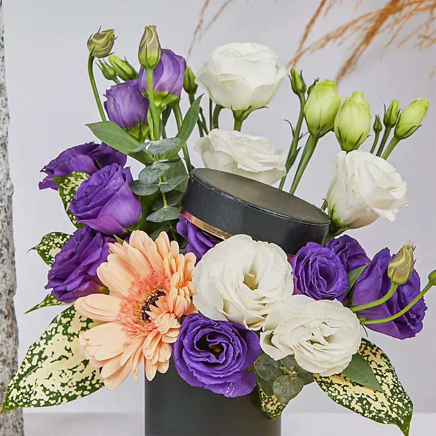 Mini Black Box of Flowers