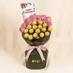 بوكيه بيرثداي ورد وشوكولاتة