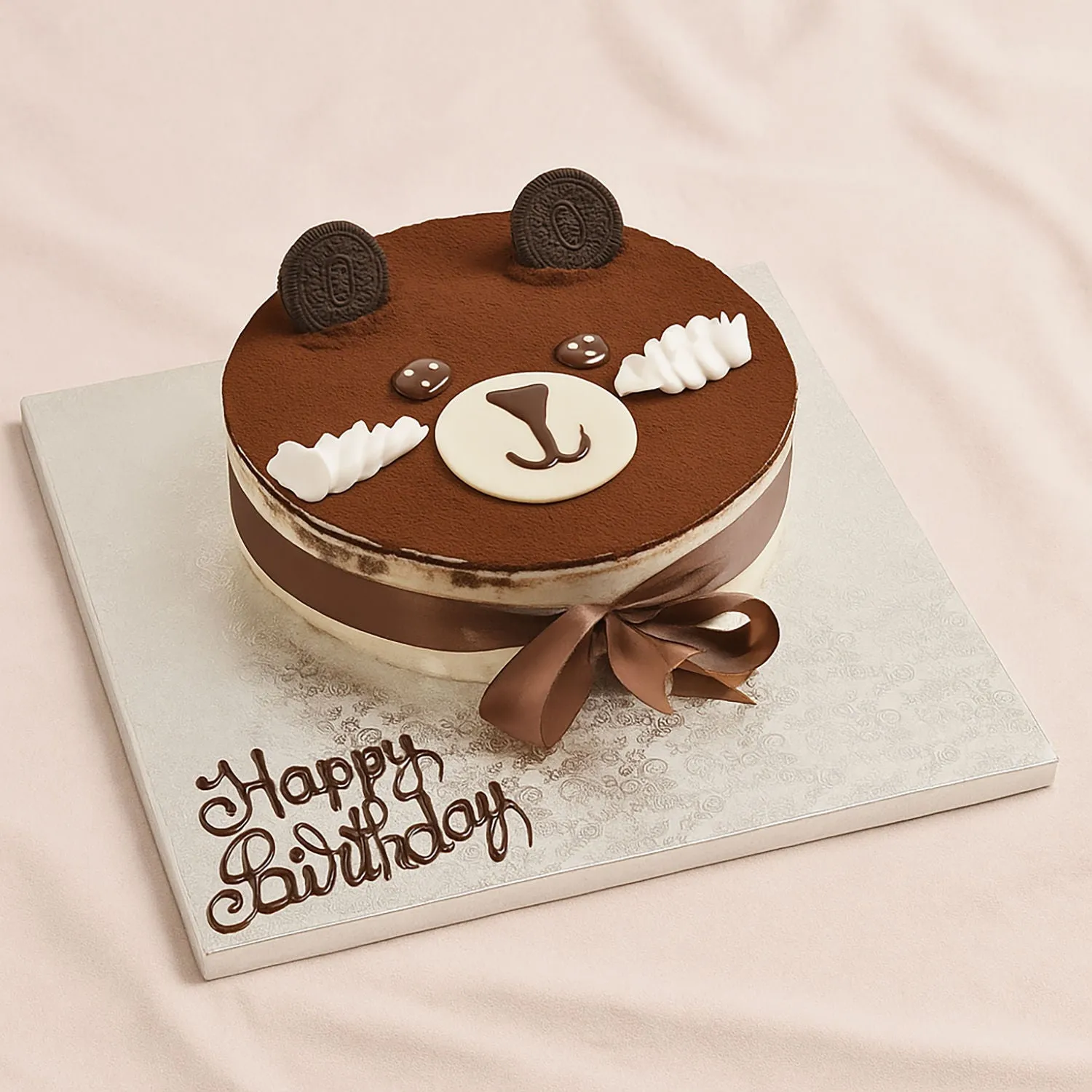Adorable Teddy Love Tiramisu Cake - Perfect for Celebrations