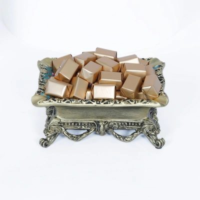 Sweetness Overloaded: Luxurious Belgian Chocolate in Elegant Ash Resin Tray