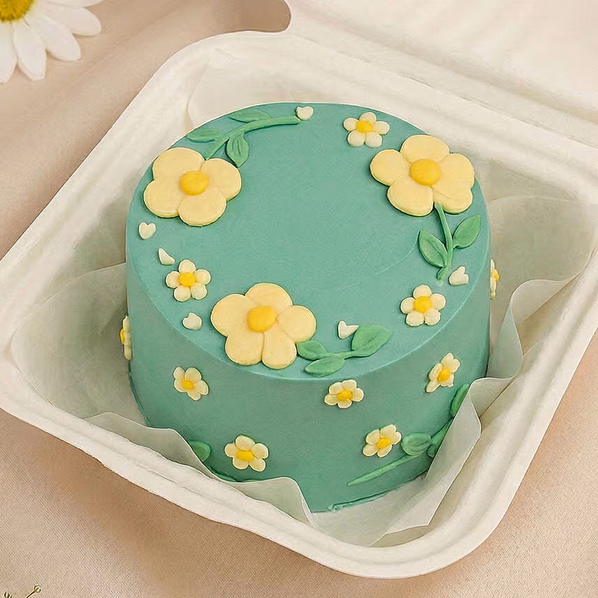 Daisy Theme Bento Cake