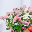 Exquisite Healthy Choice Basket: A Floral and Fruit Delight